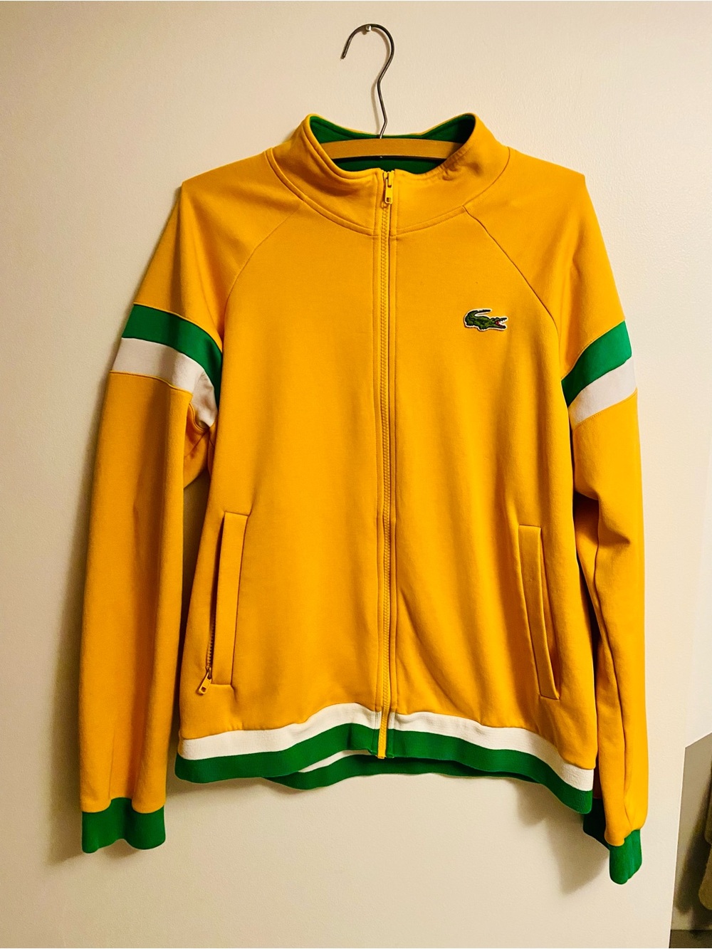 Vintage Lacoste Yellow Track Jacket